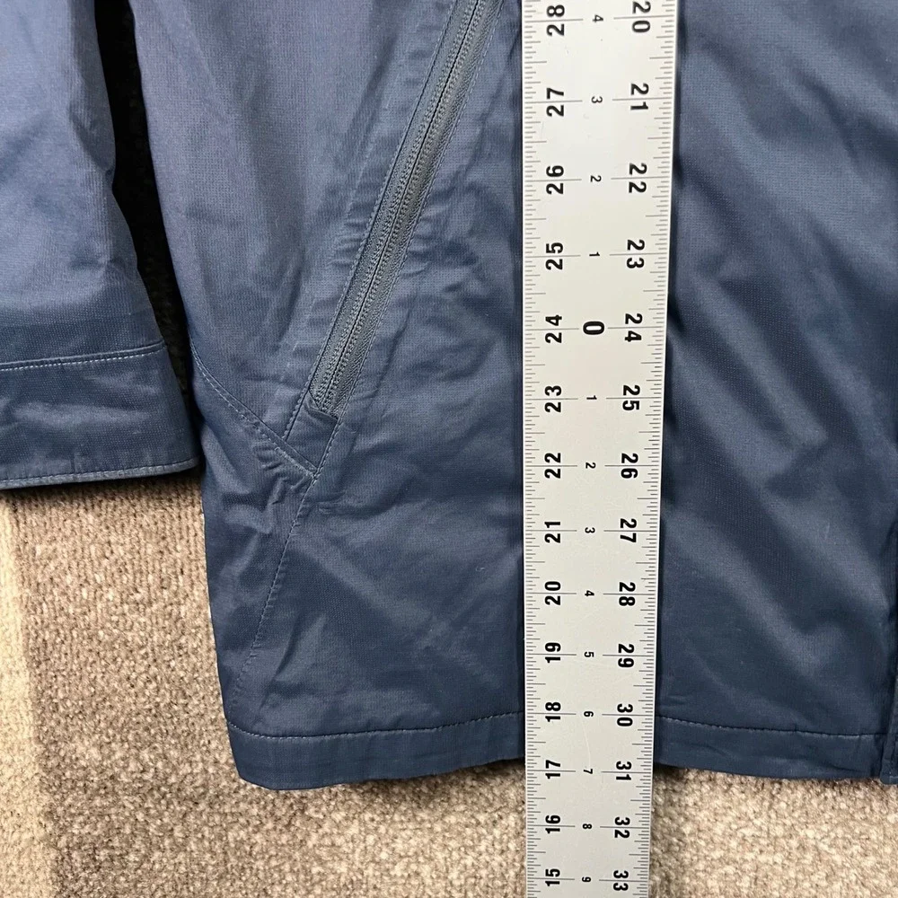 The North Face Mens Navy Blue Hooded Insulated Parka Jacket Large Dryvent